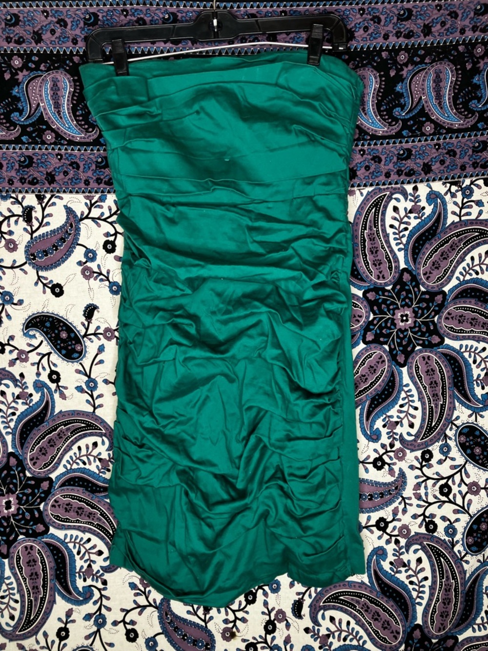 Rinascimento ruched strapless dress